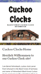 Mobile Screenshot of cuckoo-clocks.com