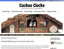 Tablet Screenshot of cuckoo-clocks.com